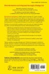 Back cover of "Childhood Unplugged" featuring reviews, summary, and author bio in yellow tones.