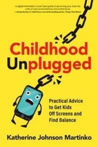 Childhood Unplugged: artwork of a phone breaking chains, symbolizing freedom from screens.