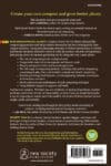 Back cover of Compost Science for Gardeners with reviews, summary, tips, author info, and barcode.