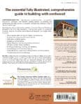 Back cover of Essential Cordwood Building, with text and a photo of a cordwood house.