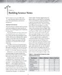 A textbook page from Essential Cordwood Building on sustainable building science and R-values.