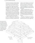 Diagram comparing vertical shear cracks in Essential Cordwood Building and staggered wood quoin walls.
