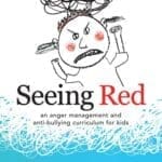 Book cover: "Seeing Red, 2nd Edition" by Jennifer Simmonds, features a child's angry drawing.