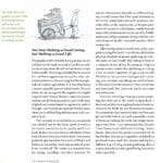 The Market Gardener book open to a page with a garden photo and insightful market gardening tips.