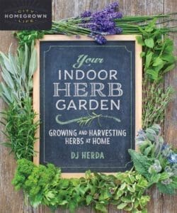 A chalkboard sign reads "Your Indoor Herb Garden"—perfect for home herb growing.