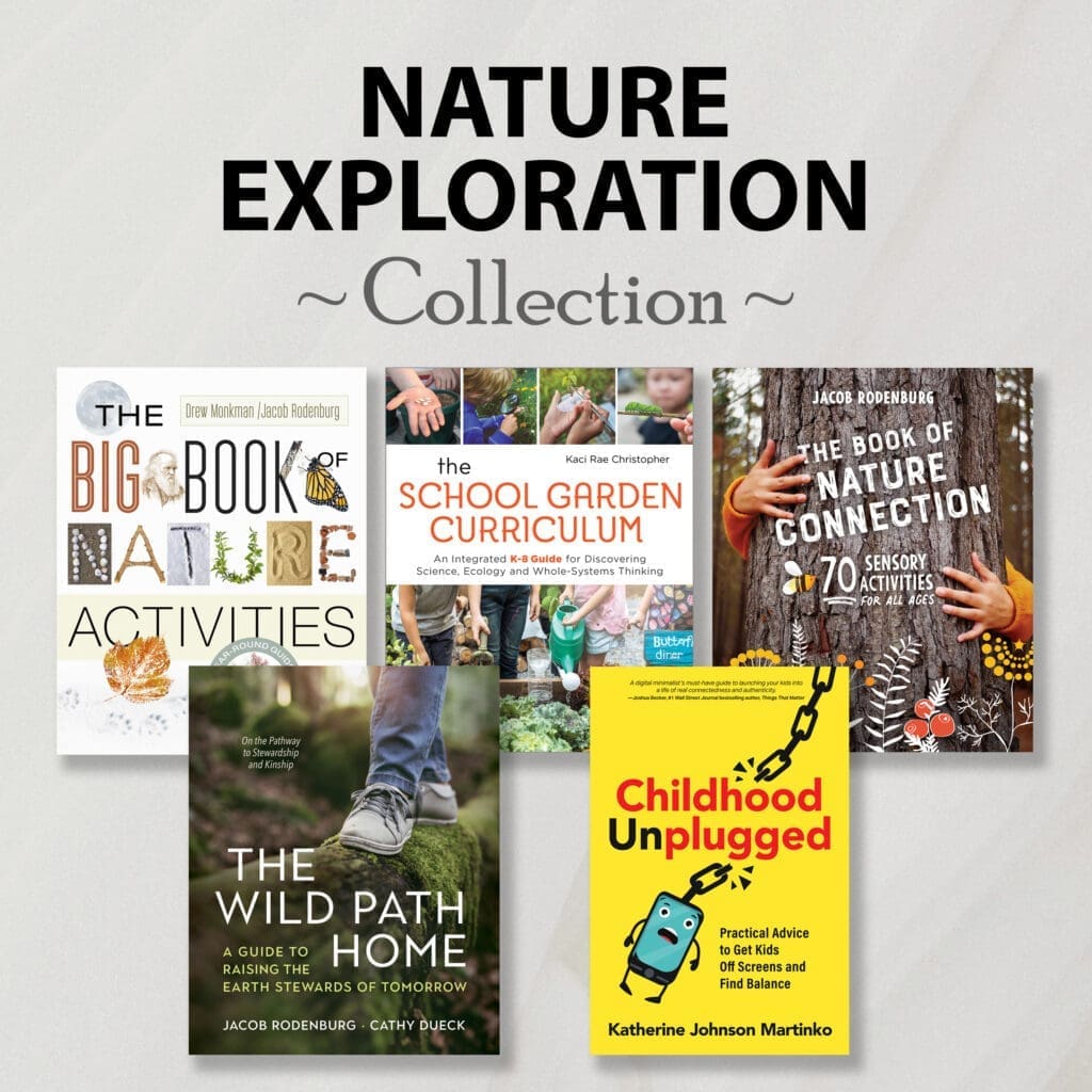 Five books under the "Nature Exploration Collection" heading are on display.