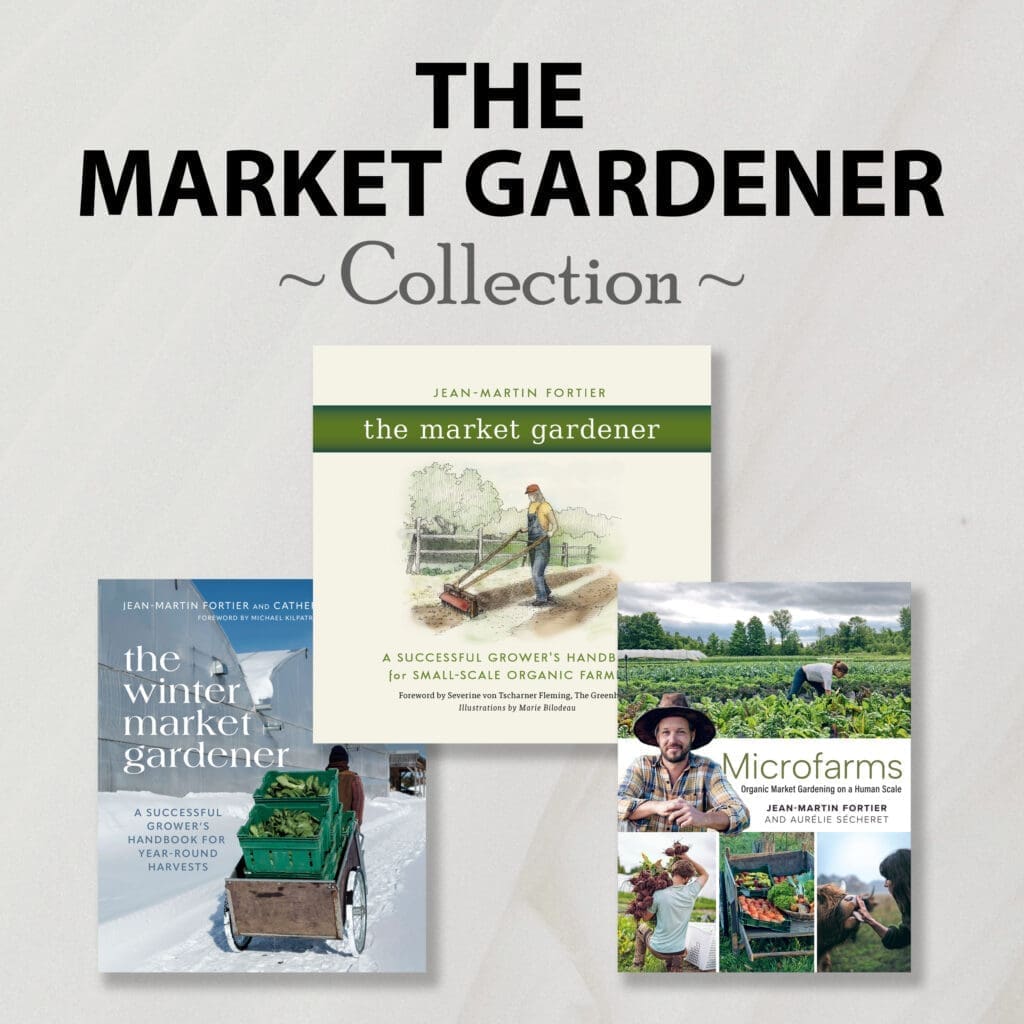 Three "The Market Gardener Collection" book covers displayed on a light background.