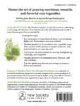 Back cover of Root Vegetables book with descriptions, endorsements, and detailed info.