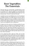 Root Vegetables: A page explaining the basics and classification of root vegetables.