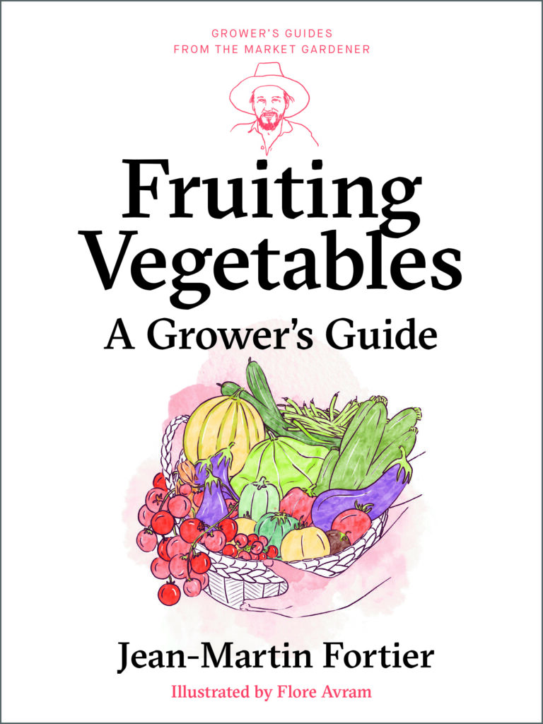 Book cover with basket of vegetables, titled "Fruiting Vegetables".
