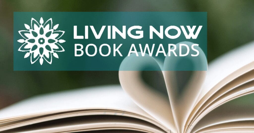 Open book with heart-shaped pages; "2025 Book Award Winner" text overlay.