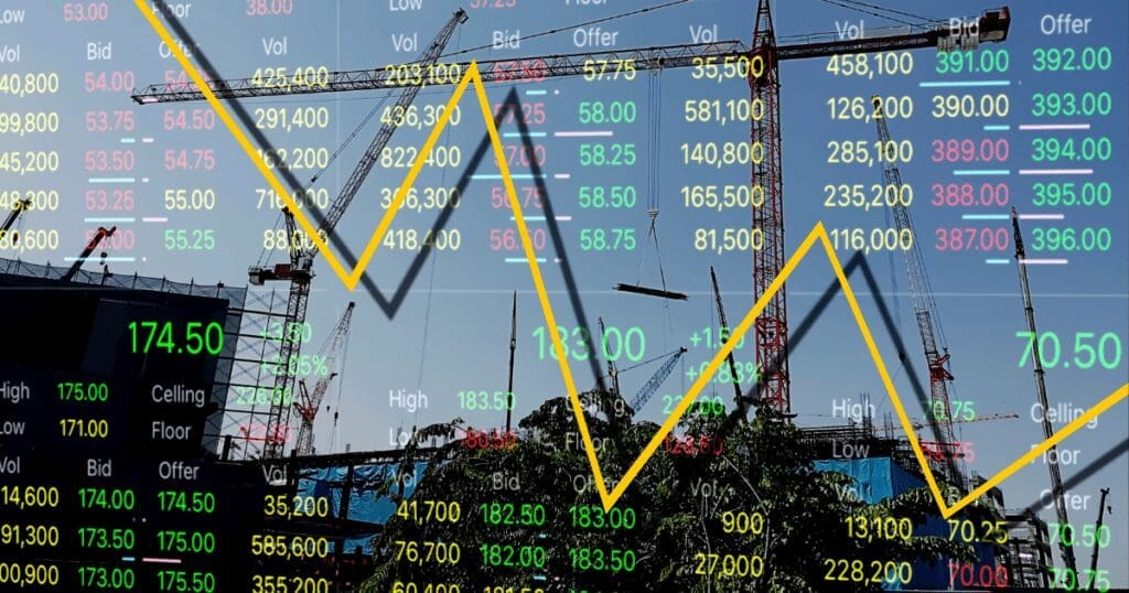 Stock market data and cranes highlight Regenerative Economics in redesigning our future.