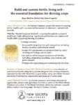 Back cover of a gardening book with a summary and endorsements, plus publisher logo and barcode.