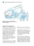 Illustration of an excavator digging alongside a person, with construction equipment nearby.