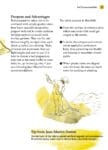 A page explaining bed preparation rakes, their purpose, advantages, and tips from Jean-Martin Fortier.