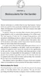 A book page about bioinoculants for gardens, with text describing their benefits and uses.