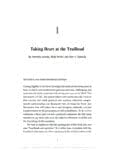 Book chapter page titled "Taking Heart at the Trailhead" with introductory text and authors.