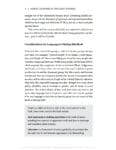 A book page discusses language use, oppression, and anti-oppressive frameworks in writing.