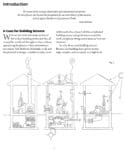 Line drawings of houses showing people doing daily activities and arrows indicating airflow.